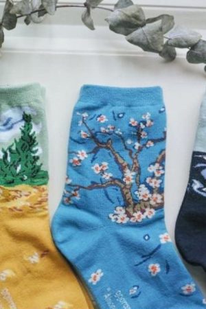 Cute Everyday Outfits, Outfit Inspo Casual Art Series 4 Pack Socks