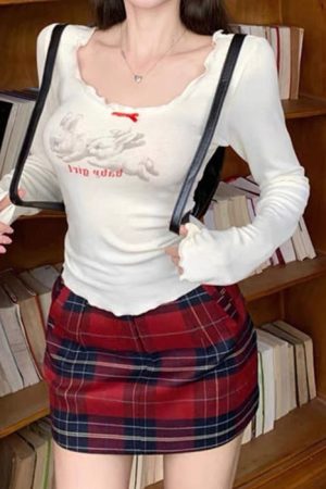 Cute Everyday Outfits, Outfit Inspo Casual Baby Girl Bunny Long Sleeve Tee