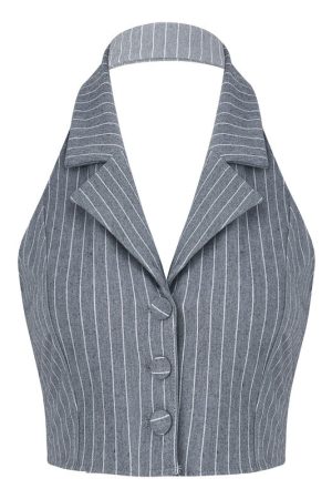 Cute Everyday Outfits, Outfit Inspo Casual Baby Lies Halter Tailored Vest