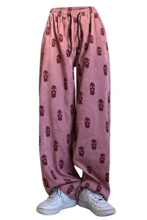 Cute Everyday Outfits, Outfit Inspo Casual Balaclava Print Wide Leg Pants