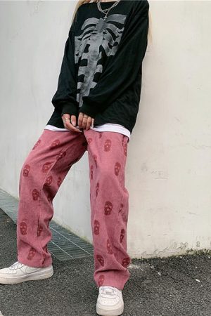 Cute Everyday Outfits, Outfit Inspo Casual Balaclava Print Wide Leg Pants