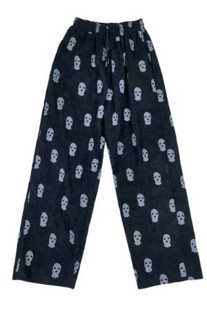 Cute Everyday Outfits, Outfit Inspo Casual Balaclava Print Wide Leg Pants