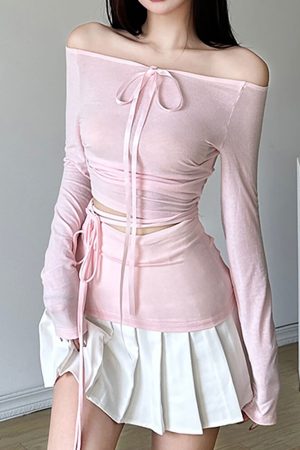 Cute Everyday Outfits, Outfit Inspo Casual Balletcore Aesthetic Long Sleeve Top