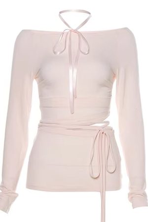 Cute Everyday Outfits, Outfit Inspo Casual Balletcore Aesthetic Long Sleeve Top