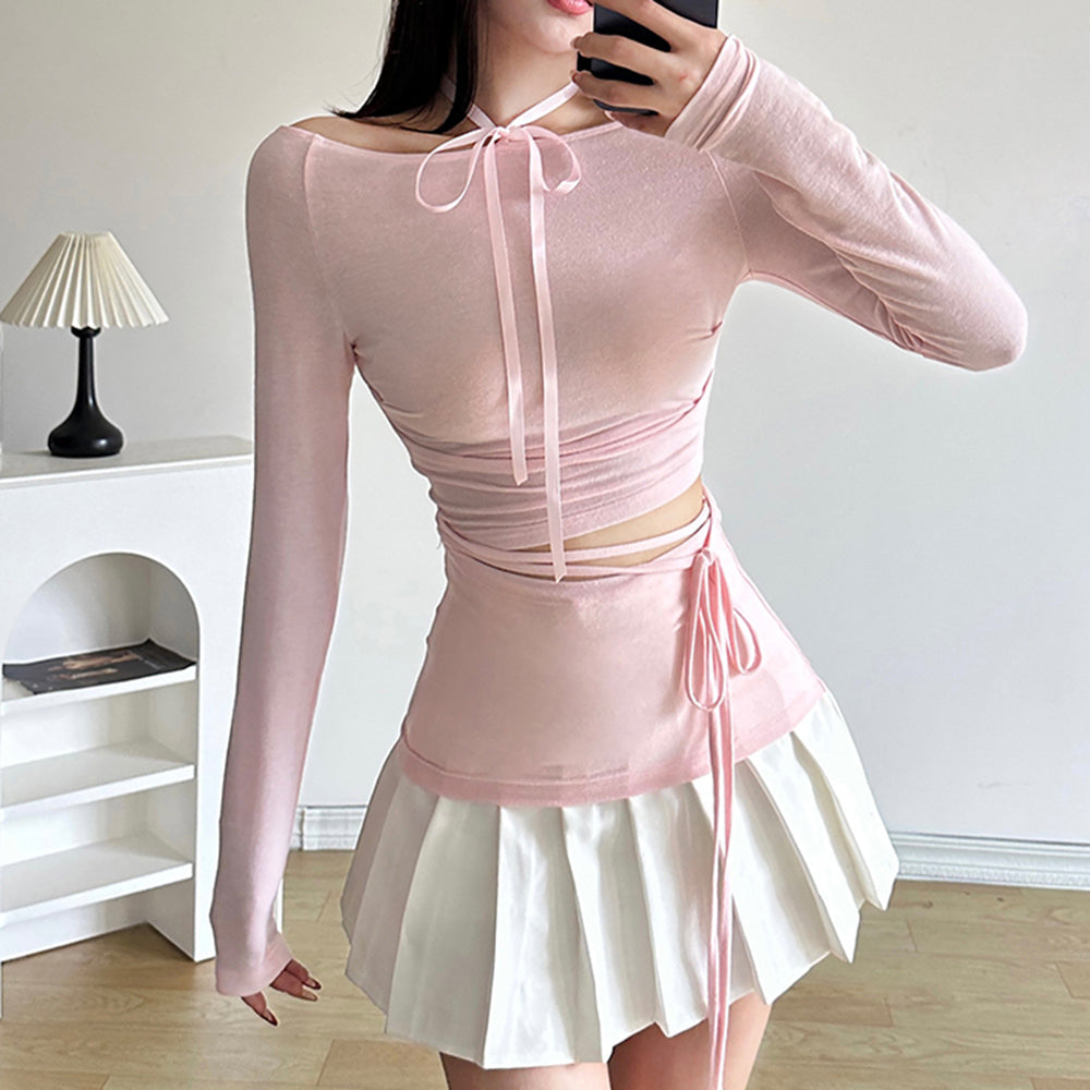 Cute Everyday Outfits, Outfit Inspo Casual Balletcore Aesthetic Long Sleeve Top Cute Everyday Outfits, Outfit Inspo Casual Balletcore Aesthetic Long Sleeve Top