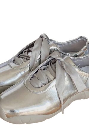 Cute Everyday Outfits, Outfit Inspo Casual Balletcore Aesthetic Satin Bow Sneakers