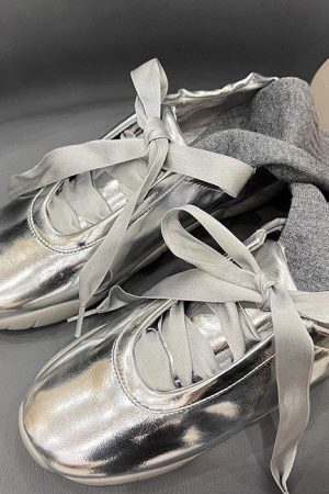 Cute Everyday Outfits, Outfit Inspo Casual Balletcore Aesthetic Satin Bow Sneakers