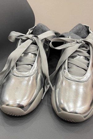 Cute Everyday Outfits, Outfit Inspo Casual Balletcore Aesthetic Satin Bow Sneakers