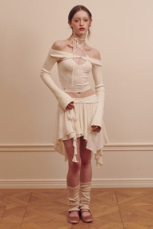 Cute Everyday Outfits, Outfit Inspo Casual Balletcore Asymmetrical Mid Skirt