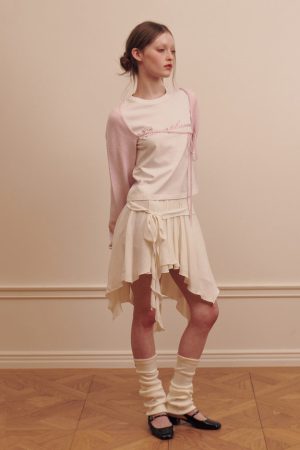 Cute Everyday Outfits, Outfit Inspo Casual Balletcore Asymmetrical Mid Skirt