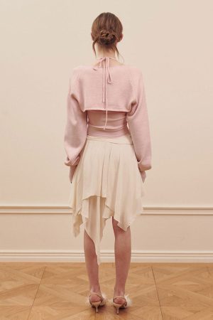 Cute Everyday Outfits, Outfit Inspo Casual Balletcore Asymmetrical Mid Skirt