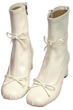Cute Everyday Outfits, Outfit Inspo Casual Balletcore Square-Toe Ankle Boots
