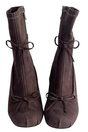 Cute Everyday Outfits, Outfit Inspo Casual Balletcore Square-Toe Ankle Boots