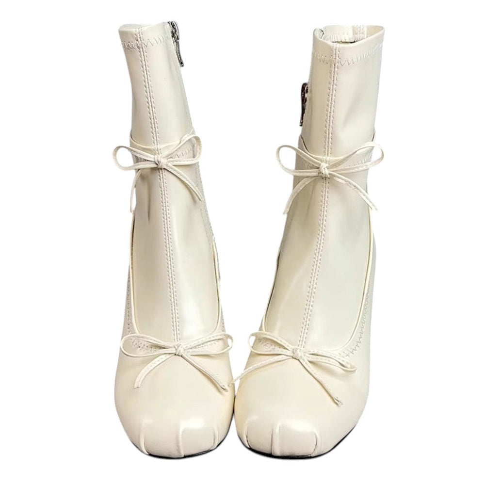 Cute Everyday Outfits, Outfit Inspo Casual Balletcore Square-Toe Ankle Boots