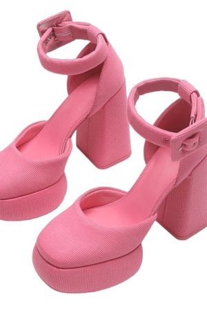 Cute Everyday Outfits, Outfit Inspo Casual Barbiecore Platform Heels