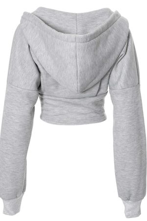 Cute Everyday Outfits, Outfit Inspo Casual Basic Corset Detail Zip Up Hoodie