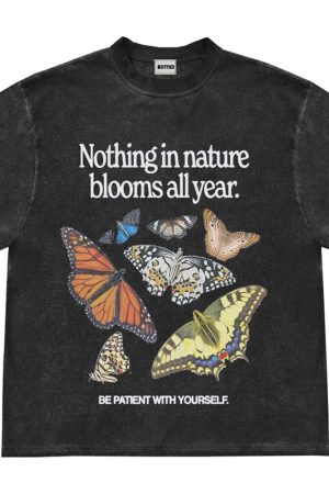 Cute Everyday Outfits, Outfit Inspo Casual Be Patient With Yourself Butterfly Tee