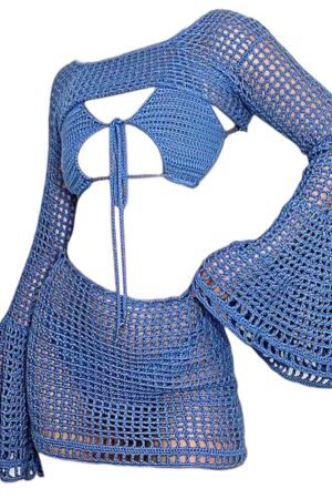 Cute Everyday Outfits, Outfit Inspo Casual Beach Girl Crochet Top & Skirt Set