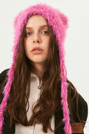 Cute Everyday Outfits, Outfit Inspo Casual Bear Ears Bonnet Hat