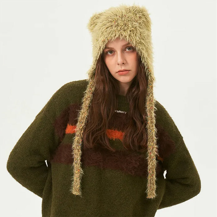Cute Everyday Outfits, Outfit Inspo Casual Bear Ears Bonnet Hat Cute Everyday Outfits, Outfit Inspo Casual Bear Ears Bonnet Hat