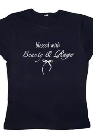 Cute Everyday Outfits, Outfit Inspo Casual Beauty & Rage Y2K Crop Tee