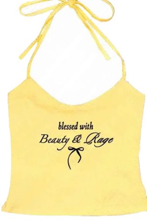 Cute Everyday Outfits, Outfit Inspo Casual Beauty & Rage Y2K Halter Top