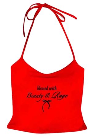 Cute Everyday Outfits, Outfit Inspo Casual Beauty & Rage Y2K Halter Top