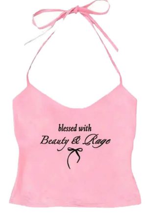 Cute Everyday Outfits, Outfit Inspo Casual Beauty & Rage Y2K Halter Top