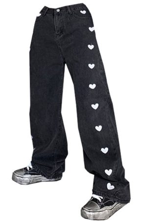 Cute Everyday Outfits, Outfit Inspo Casual Black Hearts Jeans