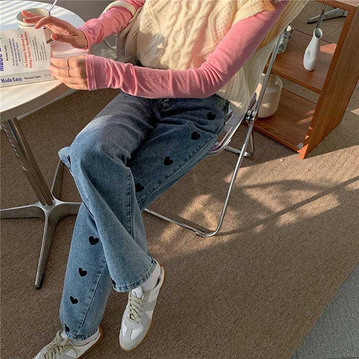 Cute Everyday Outfits, Outfit Inspo Casual Black Hearts Jeans Cute Everyday Outfits, Outfit Inspo Casual Black Hearts Jeans