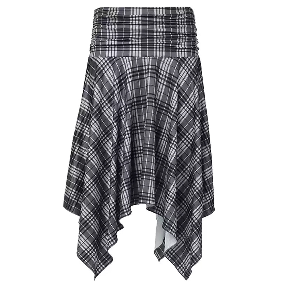 Cute Everyday Outfits, Outfit Inspo Casual Blokette Asymmetrical Plaid Skirt