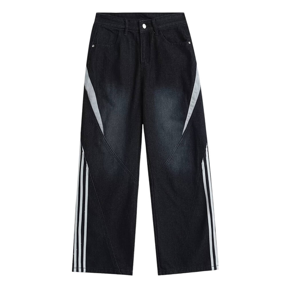 Cute Everyday Outfits, Outfit Inspo Casual Blokette Side Stripe Wide-Leg Jeans Cute Everyday Outfits, Outfit Inspo Casual Blokette Side Stripe Wide-Leg Jeans