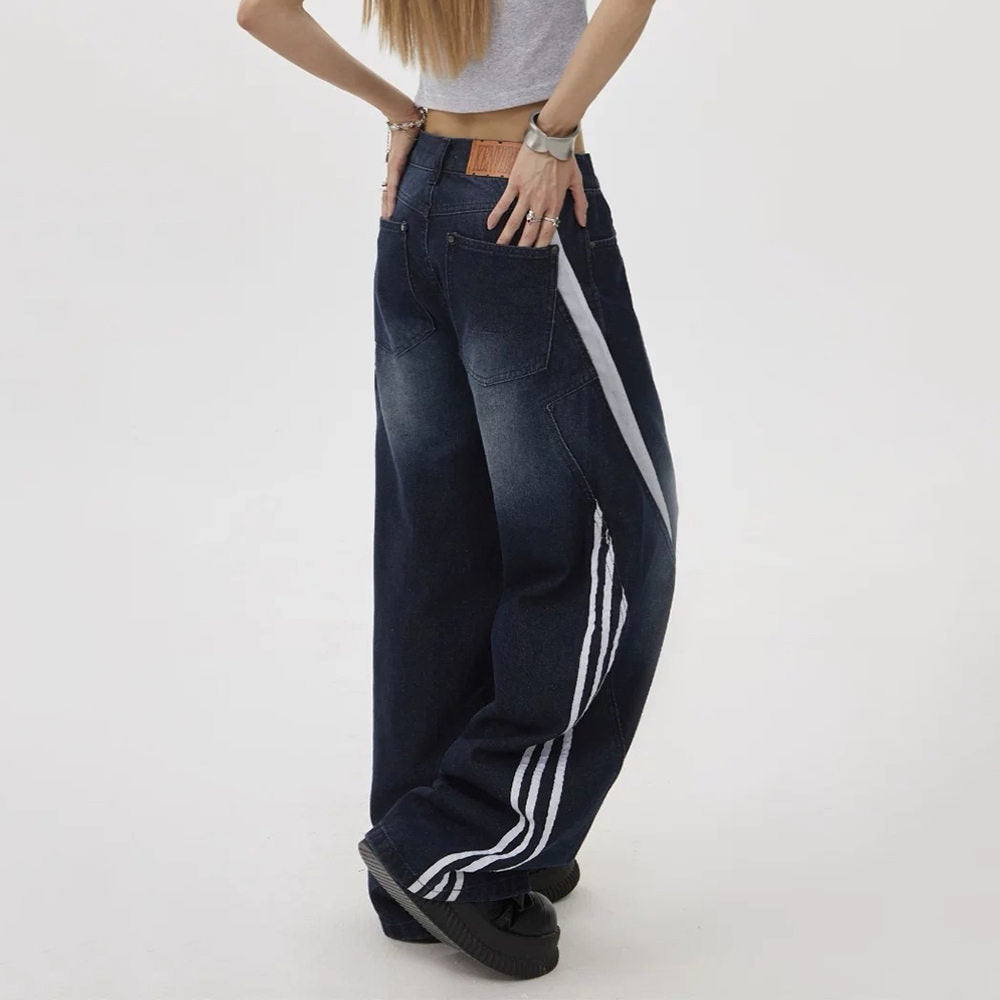 Cute Everyday Outfits, Outfit Inspo Casual Blokette Side Stripe Wide-Leg Jeans Cute Everyday Outfits, Outfit Inspo Casual Blokette Side Stripe Wide-Leg Jeans