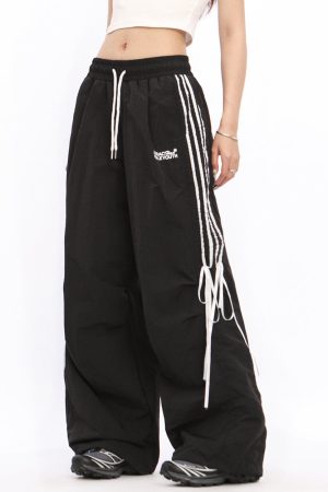 Cute Everyday Outfits, Outfit Inspo Casual Blokette Side Stripe Wide-Leg Trousers