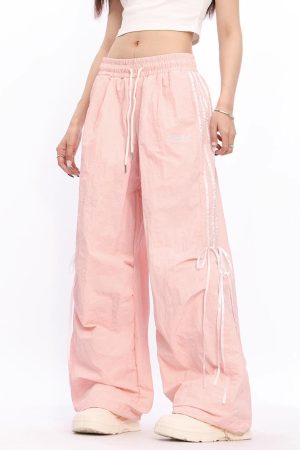 Cute Everyday Outfits, Outfit Inspo Casual Blokette Side Stripe Wide-Leg Trousers
