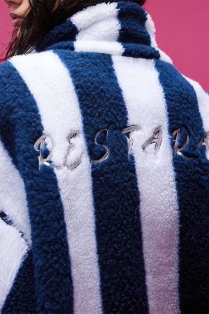 Cute Everyday Outfits, Outfit Inspo Casual Blokette Stripe Fleece Jacket