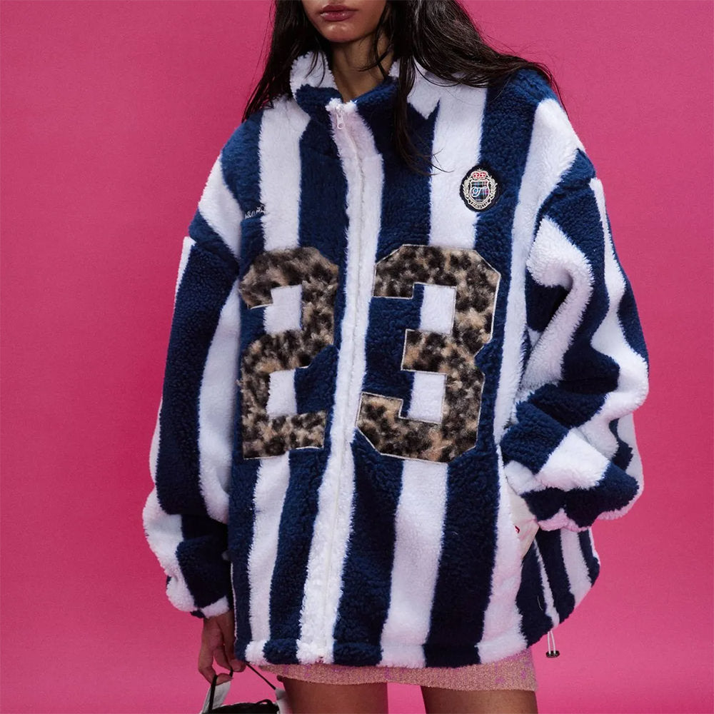 Cute Everyday Outfits, Outfit Inspo Casual Blokette Stripe Fleece Jacket Cute Everyday Outfits, Outfit Inspo Casual Blokette Stripe Fleece Jacket