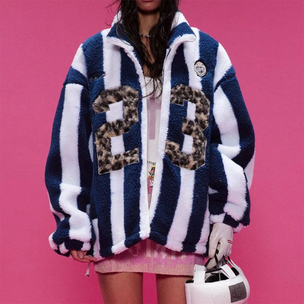 Cute Everyday Outfits, Outfit Inspo Casual Blokette Stripe Fleece Jacket Cute Everyday Outfits, Outfit Inspo Casual Blokette Stripe Fleece Jacket