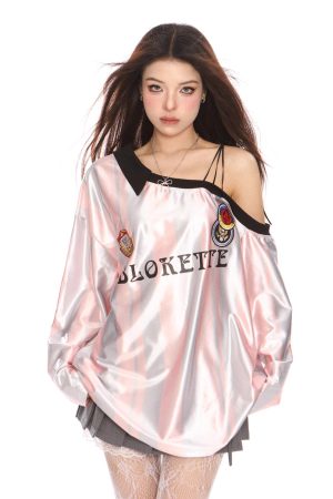 Cute Everyday Outfits, Outfit Inspo Casual Blokette Striped Off-Shoulder Jersey