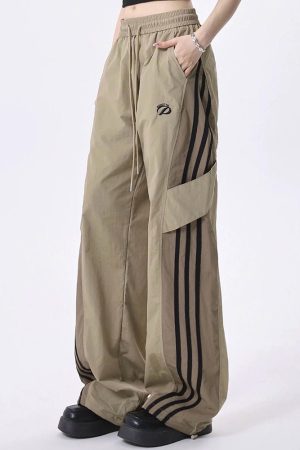 Cute Everyday Outfits, Outfit Inspo Casual Blokette Style Cargo Stripe Pants