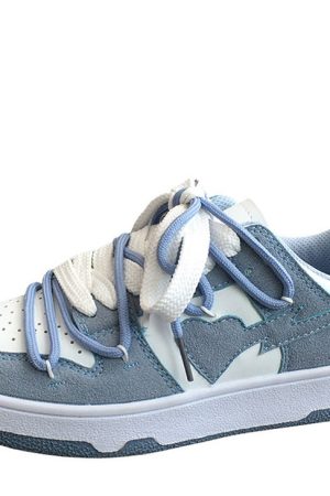 Cute Everyday Outfits, Outfit Inspo Casual Blue Heart Aesthetic Sneakers