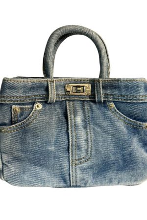Cute Everyday Outfits, Outfit Inspo Casual Blue Jeans Y2K Mini Handbag
