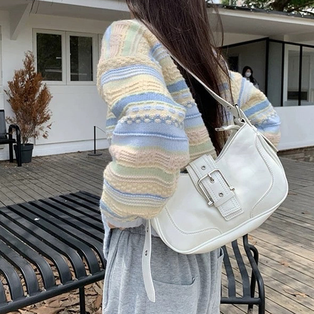 Cute Everyday Outfits, Outfit Inspo Casual Blue & Yellow Pastel Striped Cardigan Cute Everyday Outfits, Outfit Inspo Casual Blue & Yellow Pastel Striped Cardigan
