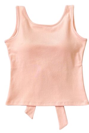 Cute Everyday Outfits, Outfit Inspo Casual Blush Built-In Cup Bow Top