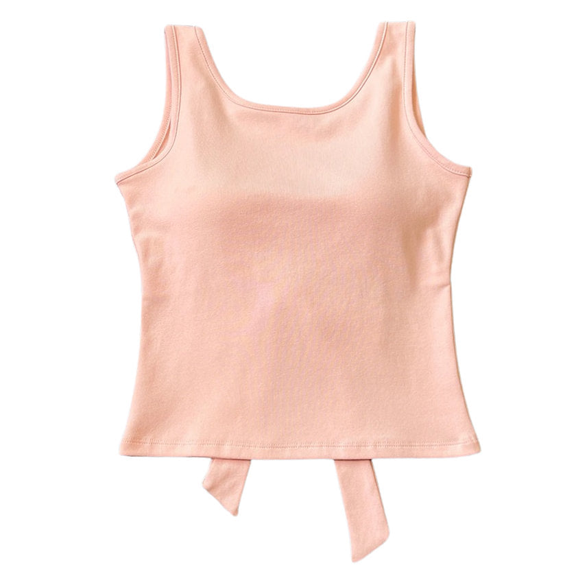 Cute Everyday Outfits, Outfit Inspo Casual Blush Built-In Cup Bow Top