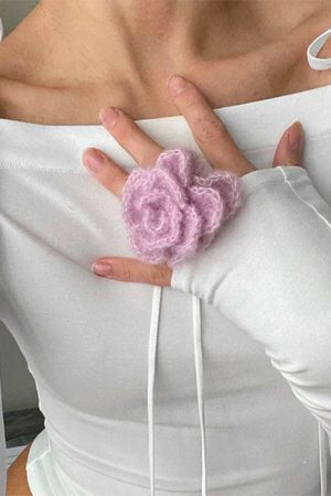 Cute Everyday Outfits, Outfit Inspo Casual Bow Off-Shoulder Long Sleeve Top