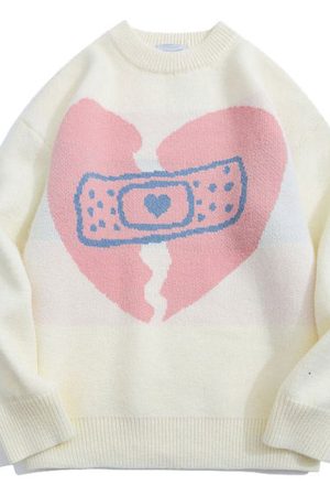 Cute Everyday Outfits, Outfit Inspo Casual Broken Heart Sweater