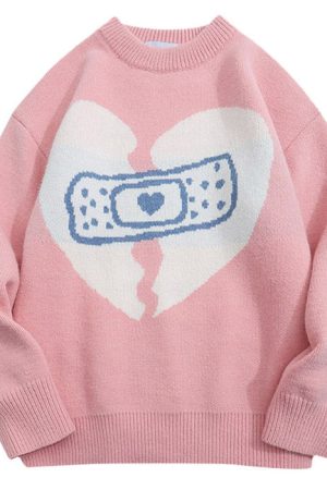 Cute Everyday Outfits, Outfit Inspo Casual Broken Heart Sweater