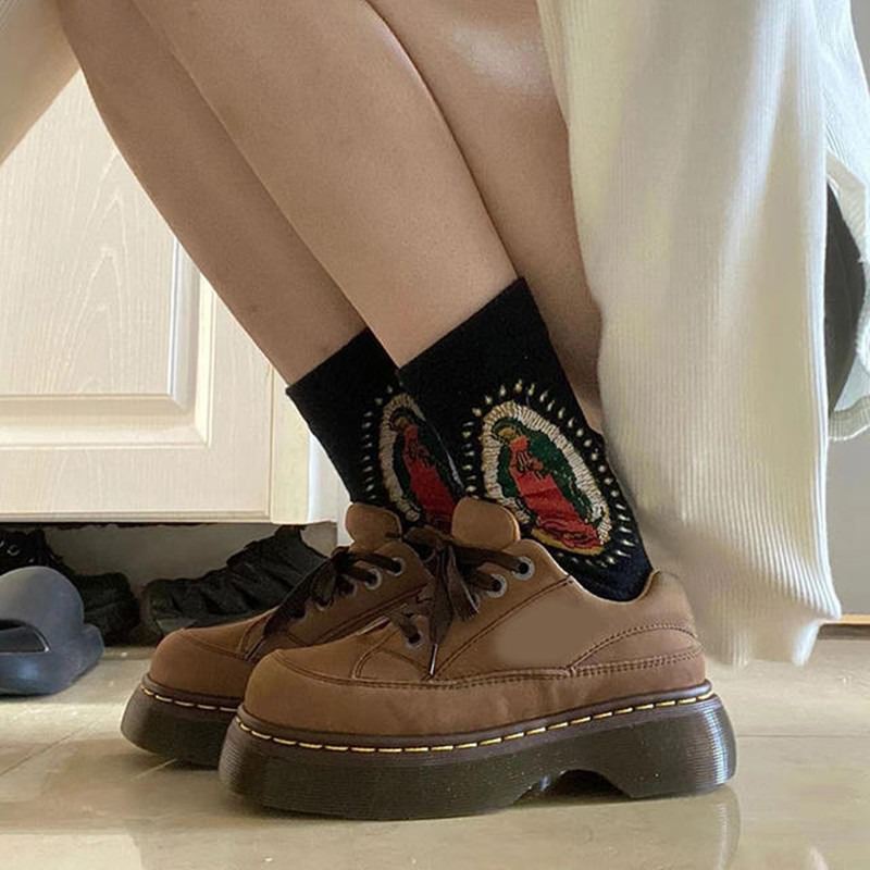 Cute Everyday Outfits, Outfit Inspo Casual Brown Aesthetic Platform Oxford Shoes Cute Everyday Outfits, Outfit Inspo Casual Brown Aesthetic Platform Oxford Shoes