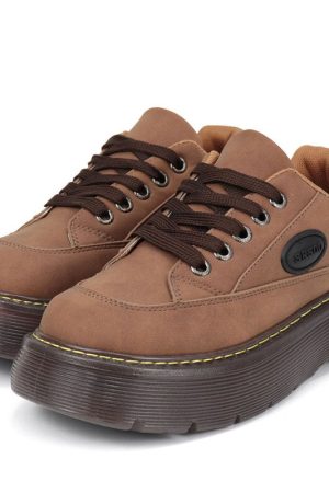 Cute Everyday Outfits, Outfit Inspo Casual Brown Aesthetic Platform Oxford Shoes